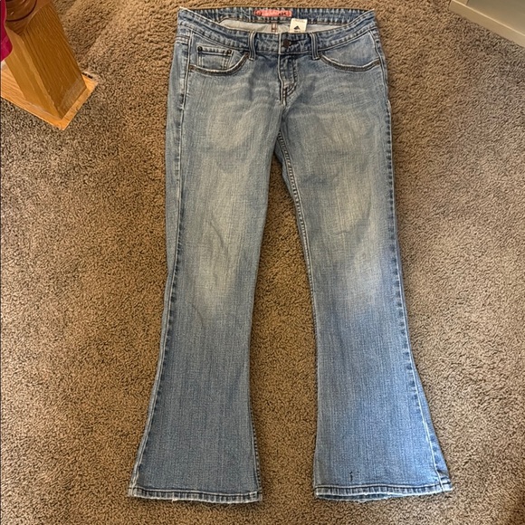 Levi's Blue skinny leg bootcut super low Jeans Size 9M see conditions in photos - Picture 1 of 16